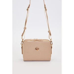 Vizon Çift Fermuarlı Ayarlanabilir Omuz Çantası