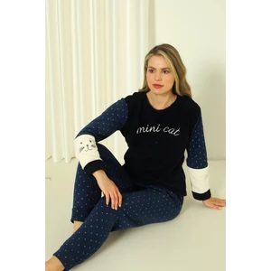 Fwn 3012 Peluş Welsoft Polar Kışlık Yumoş Kadın Pijama Takımı