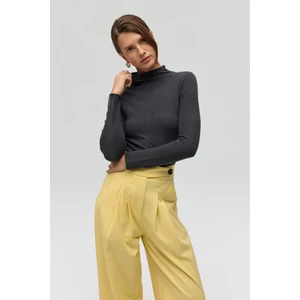 Serina Balıkçı Yaka Antrasit Ince Triko