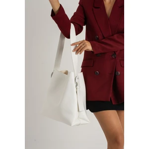 Içi Süet Yumuşak Deri Çıtçıt ve Fermuarlı Iç Bölme Büyük Boy Shopper Çanta