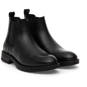 Pierre Cardin Erkek Siyah %100 Deri Kauçuk Taban Chelsea Bot 50318852-VR046