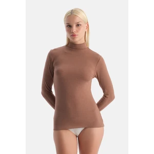 Mocha 5118KC Modal Kaşmir Balıkçı Yaka Uzun Kollu Üst