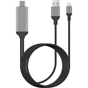 Apple Uyumlu Lightning To HDMI Görüntü Aktarıcı 1080P 60Hz Hd Ekran Yansıtma Adaptörü