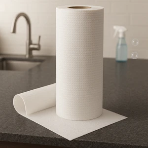 120 Adet Rulo Çok Amaçlı Temizlik Bezi Extra Dayanıklı Extra Emici Kullan Kullan At Beyaz Bez