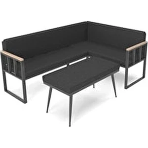 Poli Bahçe Köşe Takımı Siyah