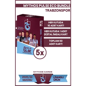Eco Bundle - Trabzonspor - Pulse Futbolcu Kartları 2025/26 - 5 Paket