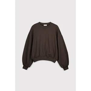 Dikişli Balon Kol Sweatshirt