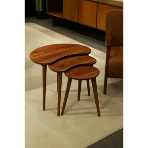 Berlin 3'lü Zigon Sehpa %100 Mdf Ahşap