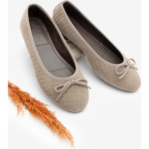 Kadın Fiyonk Detaylı Günlük Babet Monit Vizon Süet