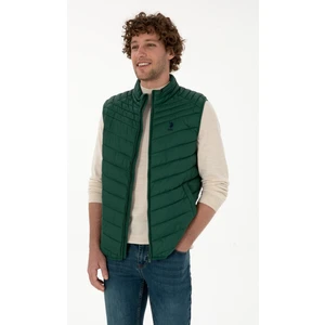 U.s. Polo Assn. Erkek Koyu Yeşil Yelek (Dokuma) 50312012-VR079