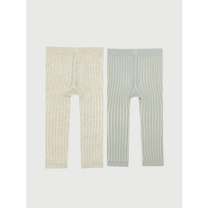 Lc Waikiki Yeni Sezon Çizgili Kız Çocuk Külotlu Çorap 2'li