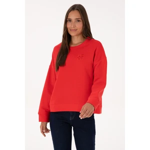 U.s. Polo Assn. Kadın Kırmızı Sweatshirt 50313565-VR030