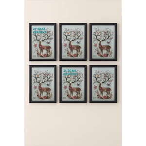 6 Adet 21X30 Evrak Diploma ve Fotoğraf Çerçevesi