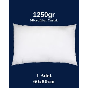 Solivane Microfiber Kumaş 1250GR Beyaz Yastık | Premium 60X80CM | Otel Serisi