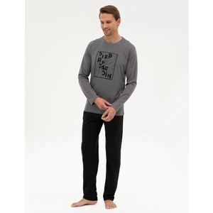 Pierre Cardin Erkek Koyu Gri Pijama Takımı 50322653-VR080