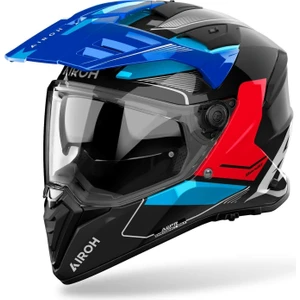 Aıroh Bandıt Tune Blue Red Gloss Kask