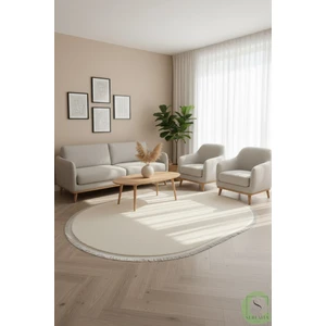 Post/peluş Yıkanabilir Kaymaz Taban Yumşacık Krem Saçaklı Modern ve Şık Salon Oturma Odası Mutfak Çocuk Odası Koridor Antre Halısı