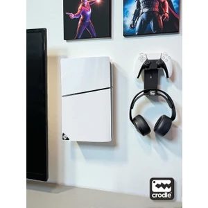 Playstation 5 Slim Duvar Standı ve Joystick Duvar Standı Ps5 Duvar Standı Gaming Aksesuar
