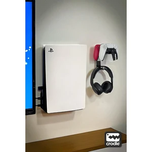 PS5 ve PS5 Slim Duvar Standı Dualsense Şarj Istasyonu için Joystick Konsol Tutacağı 2'li Fırsat Paketi