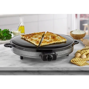 Elektrikli Katmer Sacı Gözleme Sacı Termostatlı Mega Boy 50 cm 2000W TNRKAT2000B-T