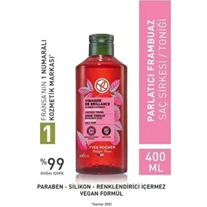 Yves Rocher Parlaklık Veren Saç Sirkesi 400 ml Çiçekli Koku ve Doğal İçerik