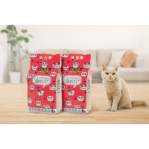 Kedi Kumu 8 Litre 2 Adet Kokusuz Topaklaşma Özelliği ile Kolay Temizlenir( POŞET )