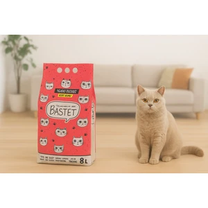Natural Bastet Topaklanan Premium Doğal Kedi Kumu 8 Litre
