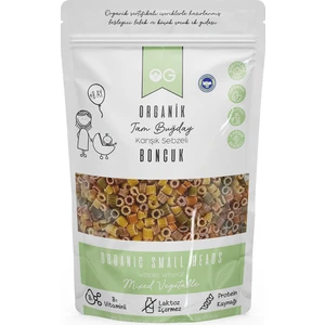 OG natural Organik Karışık Sebzeli Tam Buğday Boncuk Makarna 200 Gr +8 Ay