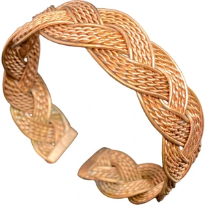 El Yapımı Örgülü Model Saf Bakır Bileklik