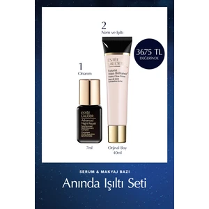 Estee Lauder Anında Işıltı Seti - Advanced Night Repair Serum 7ml + Futurist Aqua Brilliance Makyaj Bazı 40ml