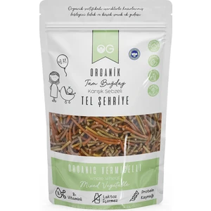 Organik Karışık Sebzeli Tam Buğday Tel Şehriye 180 Gr +8 Ay