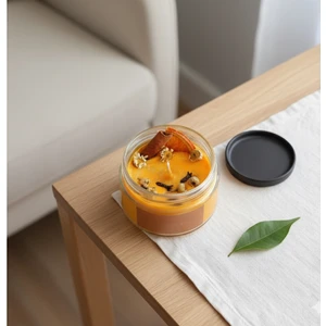 Trend Mum Terapi ve Çakra Kokulu Mum, Portakal , Tarçın ve Karanfil Detaylı Meditasyon, Aromaterapi Rituel Mumu