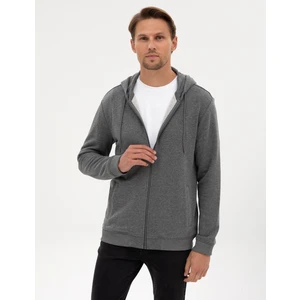 Pierre Cardin Erkek Antrasit Melanj Regular Fit Örme Hırka 50317656-VR081