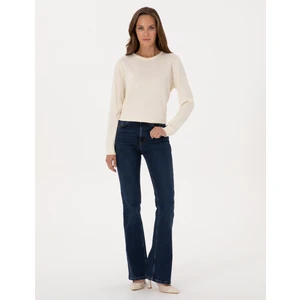 Pierre Cardin Kadın Lacivert Jean Pantolon 50318199-VR033