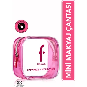 Pembe Transparan Makyaj Çantası 8682536111430