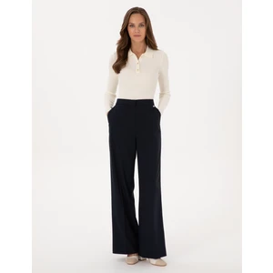 Pierre Cardin Kadın Lacivert Palazzo Kumaş Pantolon 50319006-VR033