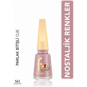 Vintage Romance Yüksek Pigmentli & Parlak Bitişli Oje (563 Vintage Pink) 8682536097550