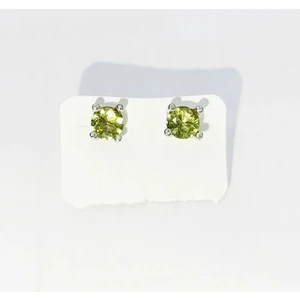 Gümüş Zultanit Taşlı Çivi Sallantısız Küpe