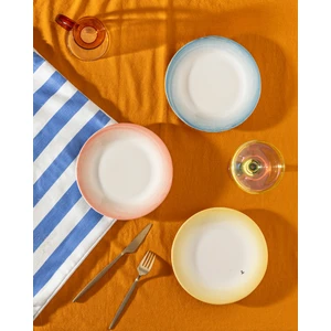 Madame Coco Sucre 6'lı Pasta Tabağı Seti - Renkli