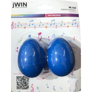 Mavi Yumurta Marakas - Çift