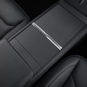 Tesla Model Y Juniper/model 3 Hıghland Orta Konsol Koruyucu Karbon Fiber Görünümlü Kaplama