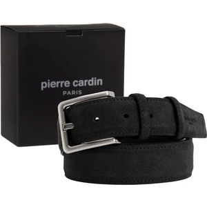 Pierre Cardin Siyah Suet Deri Erkek Kemeri (En 3,5 cm) PC1009S5S