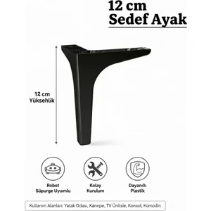 12 cm Mobilya Kanepe Sehpa Tv Ünitesi Koltuk ve Konsol Ayağı