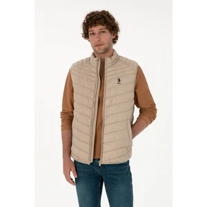 U.s. Polo Assn. Erkek Koyu Bej Yelek (Dokuma) 50312012-VR088