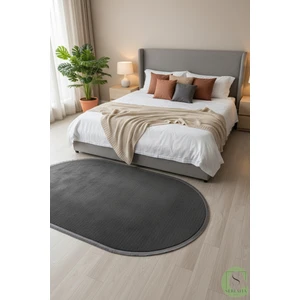 Serenita Home Post/peluş Yıkanabilir Kaymaz Taban Yumşacık Antrasit Saçaklı Modern ve Şık Salon Oturma Odası Mutfak Çocuk Odası Koridor Antre Halısı