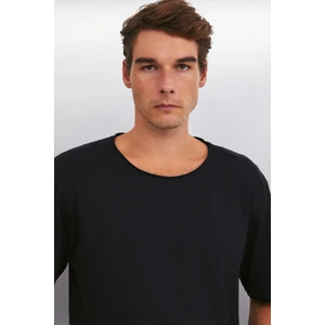 DAVINSONO Erkek Siyah T-Shirt