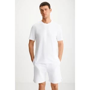 TIAGO Erkek Beyaz T-Shirt