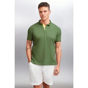 MATHEW Erkek Haki Polo Yaka T-shirt