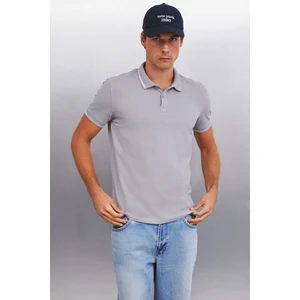 FORESTAR Erkek Gri Polo Yaka T-shirt