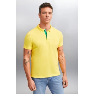 MATHEW Erkek Sarı Polo Yaka T-shirt
